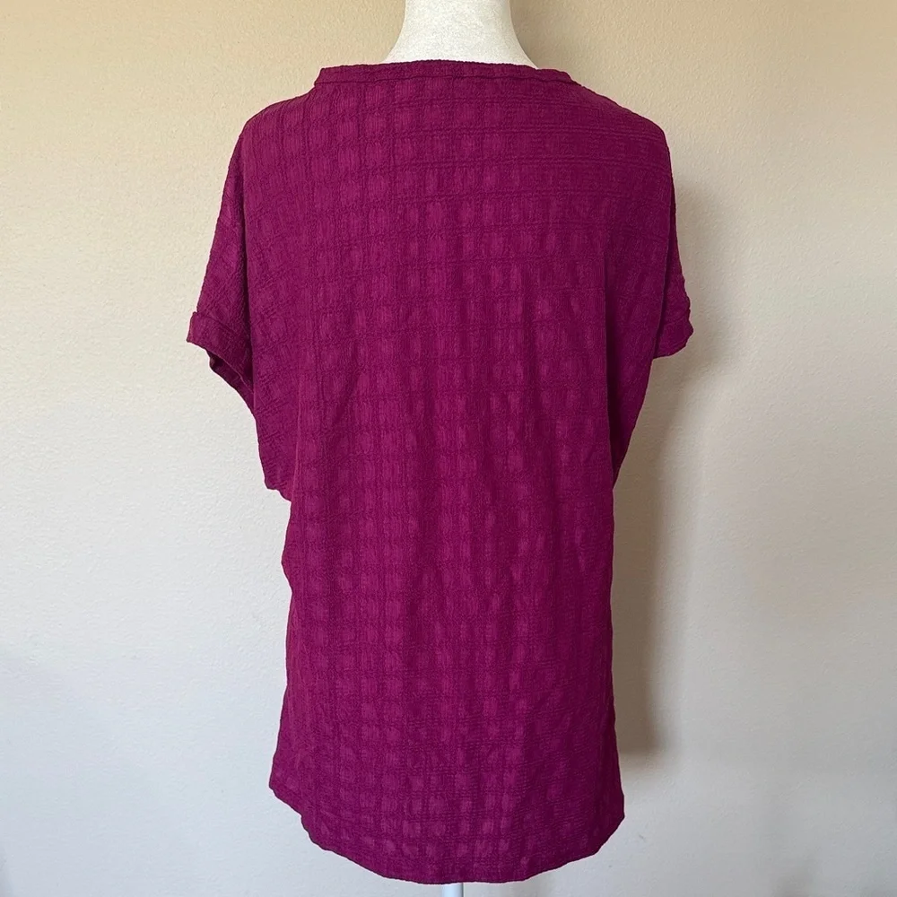 Maurices Magenta Oversized Top, 2X-3X